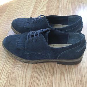Blue Suede Shoes Clarks Somerset sz 7.5